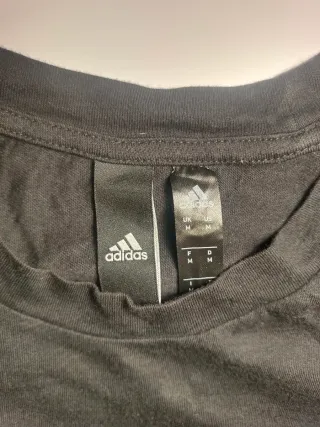 Camiseta Adidas Mangas Cortas  Negra Talla M