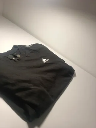 Camiseta Adidas Mangas Cortas  Negra Talla M
