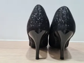 Zapatos de tacón Bella Star con brillo