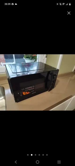 Microondas Taurus Compacto Negro 700W