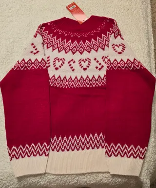 Jersey Navideño Mujer Rojo y Blanco