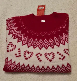 Jersey Navideño Mujer Rojo y Blanco