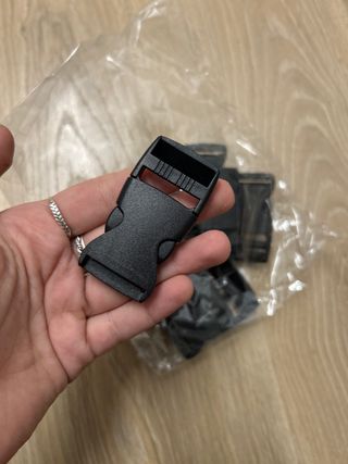 Pack Cierres Click Plástico Negro