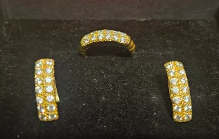 Conjunto Joyas Oro 18k con Circonitas