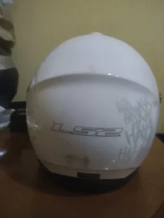 Casco modular LS2 blanco Why So Serious?