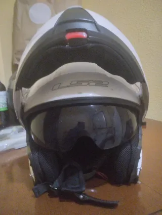 Casco modular LS2 blanco Why So Serious?