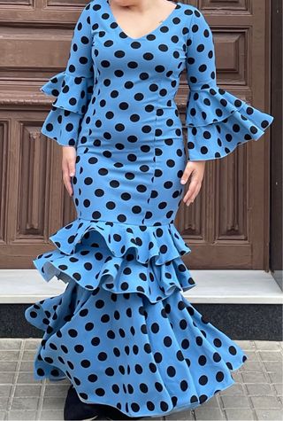 Traje de Flamenca elástico Talla 40-44