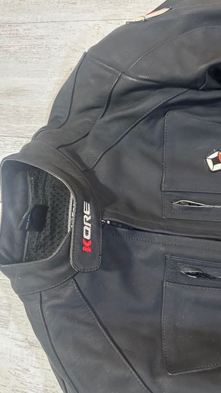 Chaqueta de cuero para moto Kore