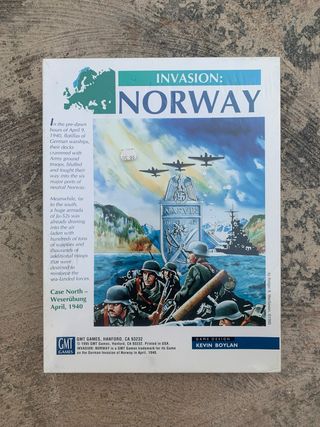 Juego INVASION: NORWAY de GMT Games Precintado