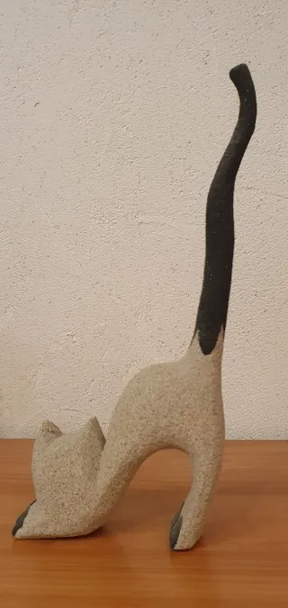 Statuetta gatto decorata - porta anelli