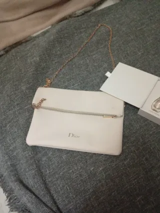 Bolso  Blanco y Dorado
