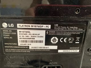 Monitor LG FLATRON M197WDP 19