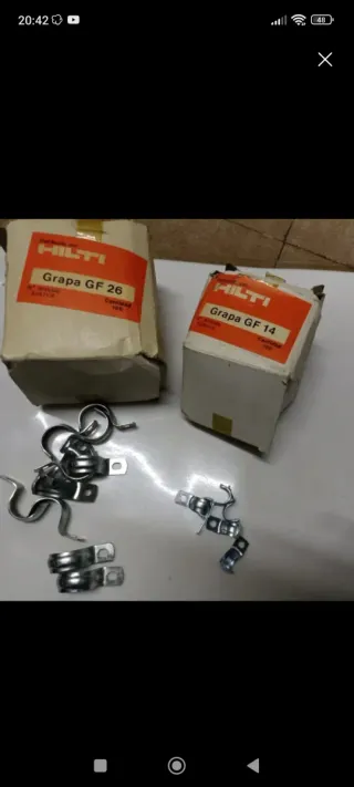 Abrazaderas metálicas HILTI GF 26 y GF 14