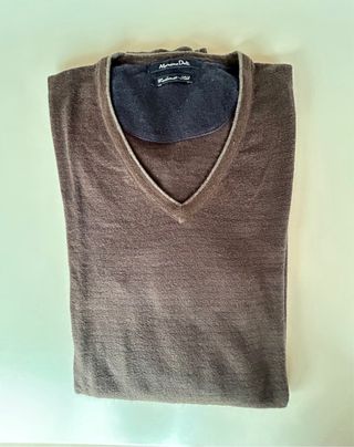 Jersey Massimo Dutti Marrón Talla M
