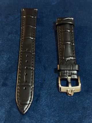 Cinturino per orologio Omega 18mm nero