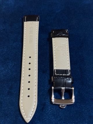 Cinturino per orologio Omega 18mm nero