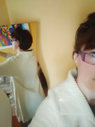 Chaqueta Blanca de punto