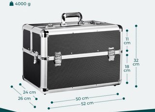 Maletín de aluminio para cámaras u otros usos.