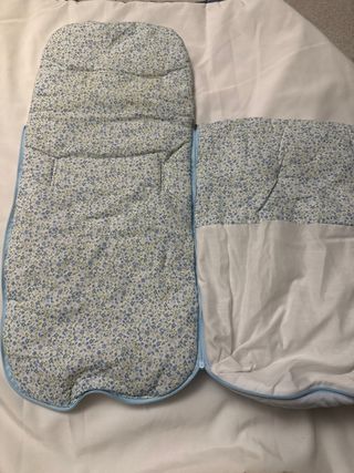 Saco para bebé azul floral