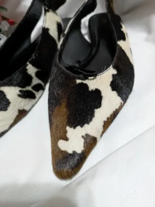 Bailarinas Zara estampado vaca