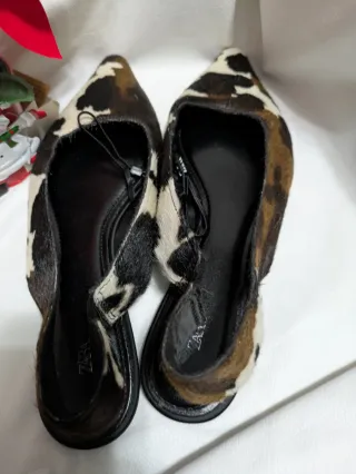 Bailarinas Zara estampado vaca