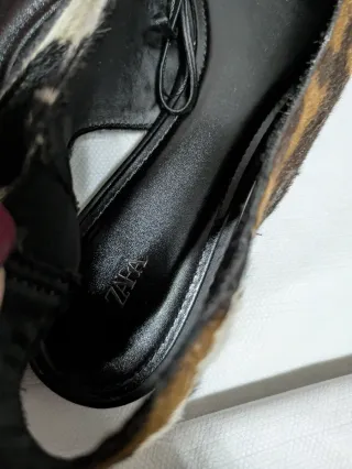 Bailarinas Zara estampado vaca