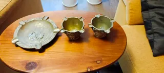Ceniceros de Bronce (Set de 3)