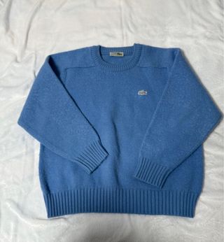 Jersey Lana Premium Lacoste Cocodrilo Plateado