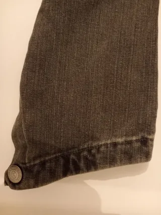 Cazadora vaquera gris customizada