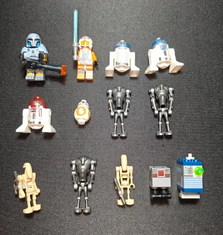 Lote 72 Mini Figuras Lego Star Wars Originales