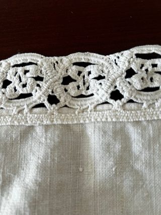 Asciugamano Lino/Cotone Fatto a Mano Vintage