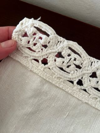 Asciugamano Lino/Cotone Fatto a Mano Vintage