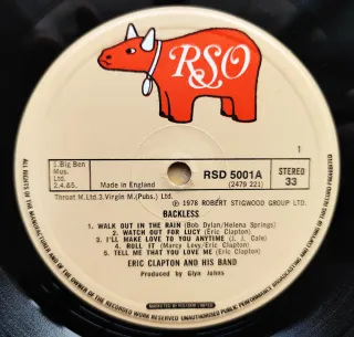 LP 1978 🇬🇧 ERIC CLAPTON - BACKLESS
