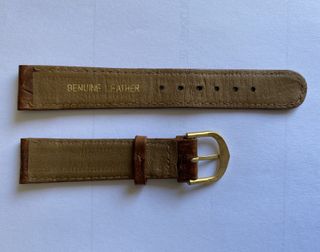 Correa piel reloj pulsera marrón (seminueva)