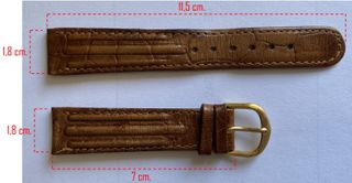 Correa piel reloj pulsera marrón (seminueva)
