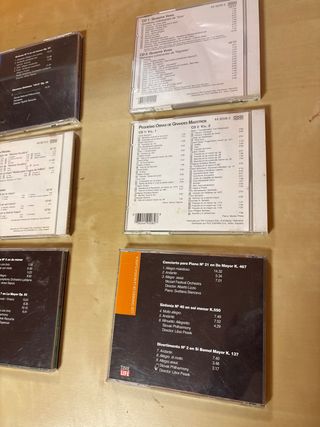Lote 6 CDs Música Clásica: Verdi, Mozart, Beethove