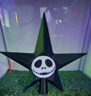 Estrella Árbol Pesadilla Antes de Navidad