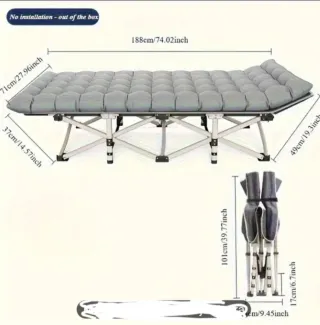 Cama Plegable Reforzada Tumbona