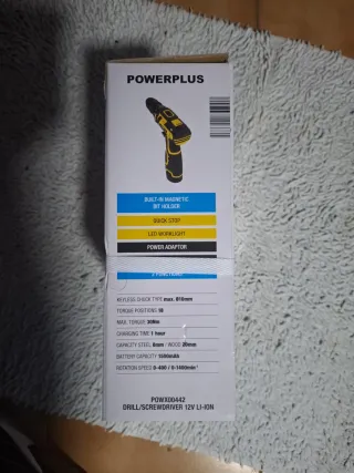 Taladro/Atornillador 12V Li-Ion Powerplus