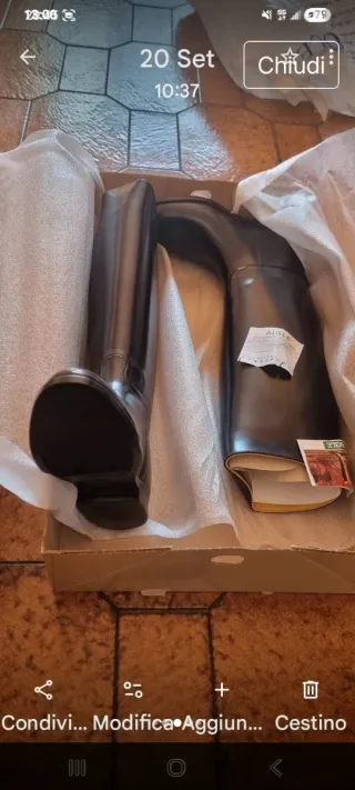 Stivali Aigle neri donna