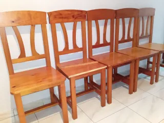 Lote de 6 Sillas Comedor Madera