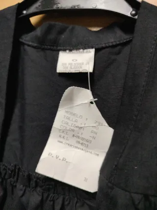 Blusón infantil negrode 0 años 27/44