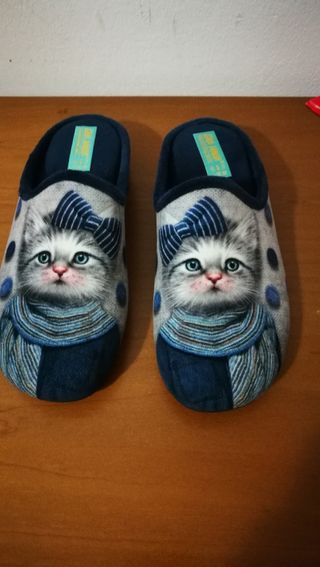 Pantofole donna gatto tg 38