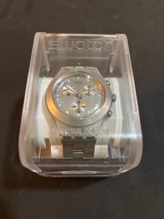 Reloj Swatch Irony Diaphane Blanco Plata