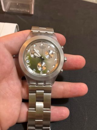 Reloj Swatch Irony Diaphane Blanco Plata