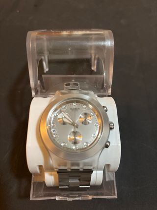 Reloj Swatch Irony Diaphane Blanco Plata
