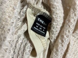 Jersey beige tejido waffle