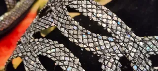 Sandalias de baile plateadas talla 41