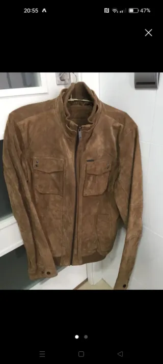 Cazadora ante marrón