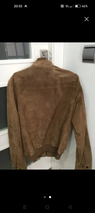 Cazadora ante marrón